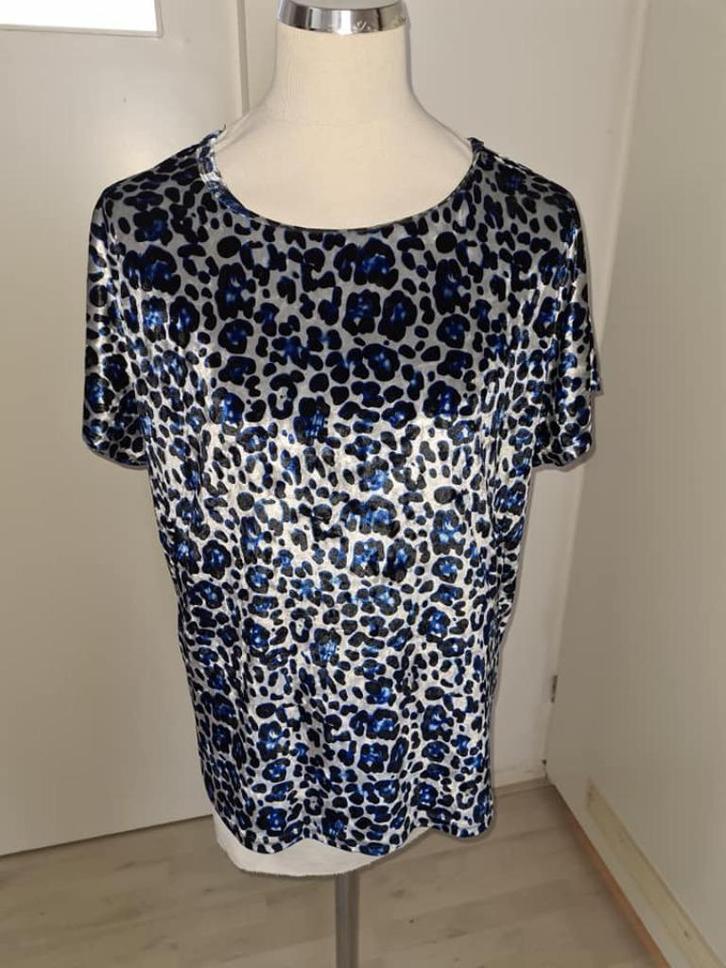 mooi shirt maat   44  *v24*, Kleding | Dames, T-shirts, Zo goed als nieuw, Maat 42/44 (L), Blauw, Korte mouw, Ophalen of Verzenden