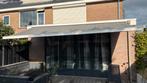 Elektrisch knikarm zonnescherm 530cm breed bij 3 mtr uitval, Tuin en Terras, Zonneschermen, Ophalen, Gebruikt, 450 cm of meer