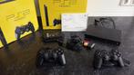 Play Station 2 in originele doos!, Spelcomputers en Games, Spelcomputers | Sony PlayStation 2, Gebruikt, Zwart, Met games, Met 2 controllers