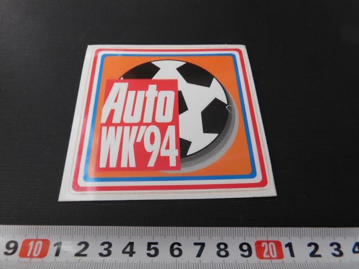 sticker AUTO WK '94  Voetbal, Verzamelen, Stickers, Zo goed als nieuw, Ophalen