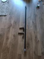 Gordijnroede Ikea met Blast (2x) afsluit knoppen, Huis en Inrichting, Zwart, Ophalen of Verzenden, Zo goed als nieuw, 200 cm of meer