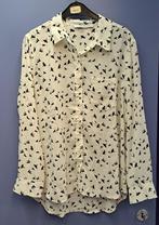 Scherpe Prijs! Blouse met vogelprint 42 Ema's Blue's 49579, Kleding | Dames, Ema Blue's, ., Wit, Maat 42/44 (L)