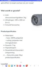 Verzwaarde  deken, Huis en Inrichting, Ophalen, Eenpersoons, Grijs, Deken of Dekbed