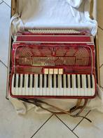 Toetsenaccordeon Paolo Soprani, Muziek en Instrumenten, Accordeons, Toetsaccordeon, Zo goed als nieuw, 120-bas, Met riemen