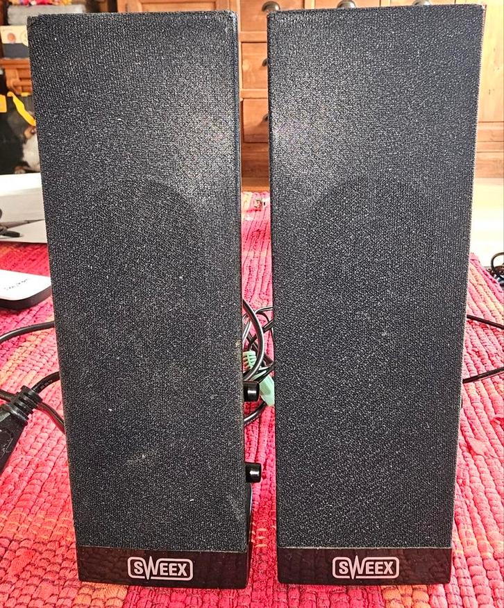 Sweex SP022 PC Speakers - Set, Audio, Tv en Foto, Luidsprekers, Gebruikt, Front, Rear of Stereo speakers, Minder dan 60 watt, Overige merken