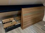 Bed 2 persoons met 2 bedbodems 200x70, Ophalen, Gebruikt, Tweepersoons, 140 cm