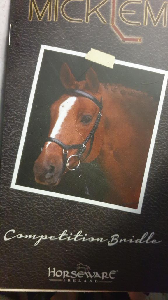 Rambo Micklem Competition bridle, full, zwart, Dieren en Toebehoren, Paarden en Pony's | Hoofdstellen en Tuigage, Nieuw, Overige soorten