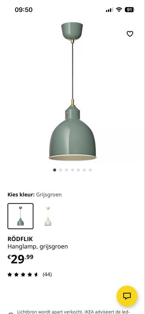 3 IKEA Rödflik hanglampen - antraciet grijs, Huis en Inrichting, Lampen | Hanglampen, Zo goed als nieuw, Minder dan 50 cm, Metaal
