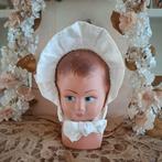 Brocante poppenhoofdje papier mache, Antiek en Kunst, Ophalen of Verzenden