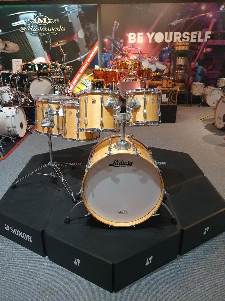 Ludwig USA 80's Super Classic: in natural Lacquer, Muziek en Instrumenten, Drumstellen en Slagwerk, Gebruikt, Ludwig, Ophalen of Verzenden