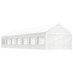 Partytent Prieel met dak 15,61x4,08x3,22 m polyetheen wit, Verzenden, Partytent, Nieuw, 4 tot 6 meter
