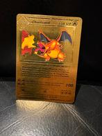 Gouden Charizard Kaart - Zeldzaam!, Ophalen of Verzenden, Gebruikt, Losse kaart