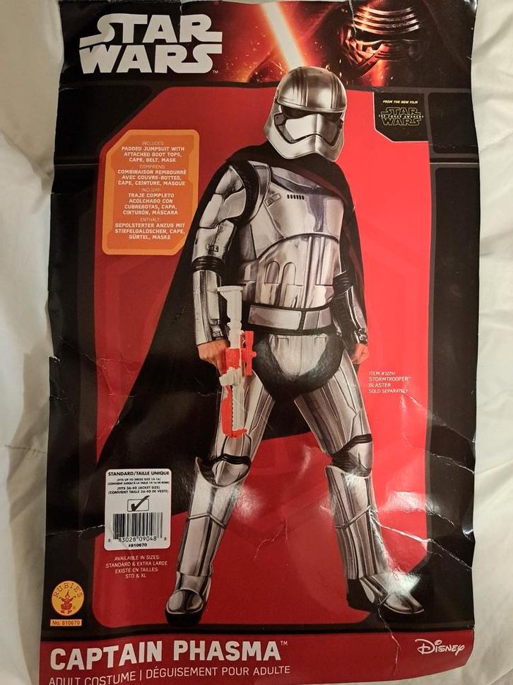 Captain Phasma Kostuum - Volwassen Maat, Kleding | Dames, Carnavalskleding en Feestkleding, Nieuw, Kleding, Carnaval, Maat 38/40 (M)