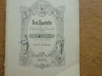 SCHUHMANN - DRIE QUARTETTE - 2 VIOLEN+ALT VIOOL EN CELLO, Muziek en Instrumenten, Gebruikt, Klassiek, Ophalen of Verzenden, Viool of Altviool