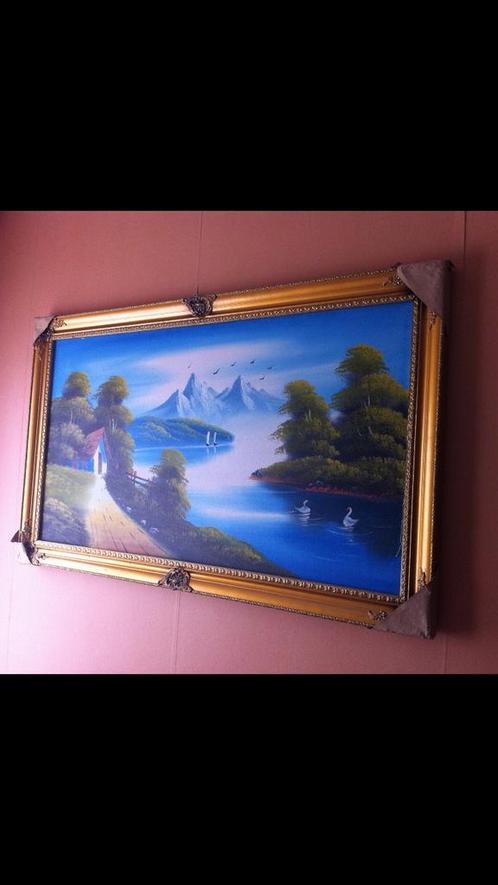 Mooi schilderij,kleurrijk mooi landschap (schilderij), Antiek en Kunst, Kunst | Schilderijen | Klassiek, Ophalen of Verzenden
