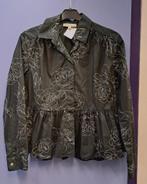Paul & Joe sister zwarte blouse +witte bloemen 36-38 41057, Paul & Joe, Paul & Joe, ., Zwart