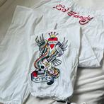 Zeldzame Ed Hardy x Urban Outfitters broek cargo maat S, Wit, Ophalen of Verzenden, Maat 36 (S), Lang