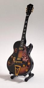 Elvis presley foto links miniatuur gitaar van hout 25cm deco, Info@deconoord.nl, Verzenden, Deco Noord, Nieuw