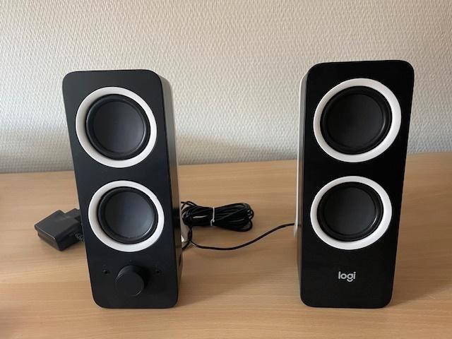 Logi pc-speakerset Z207 - zwart en bedraad, Computers en Software, Pc speakers, Zo goed als nieuw, Audiokanaal 2.0, Ophalen of Verzenden