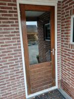 Hardhouten buitendeuren, Ophalen, Gebruikt, 80 tot 100 cm, Buitendeur