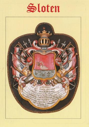 SLOTEN Rouwbord Wapenschild Pier Hylckema  beschikbaar voor biedingen
