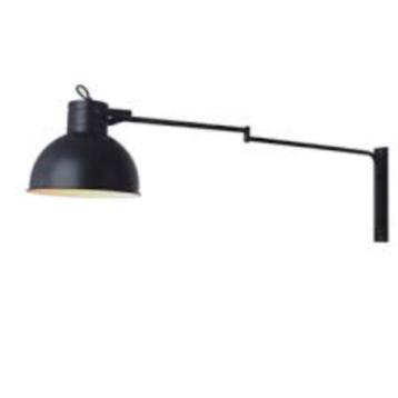 Zwarte metalen wandlamp Morris Light & Living uitklapbaar beschikbaar voor biedingen