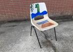 Design stoel marko jac vogels met kunst 70s 80s, Ophalen of Verzenden, Gebruikt, Eén