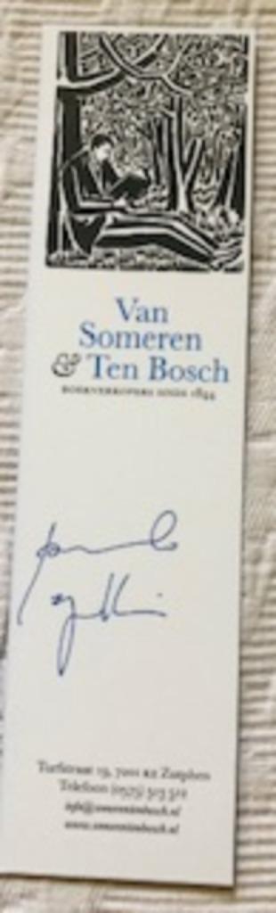Zeldzaam! Gesigneerde bladwijzer Paolo Cognetti Boekenweek  beschikbaar voor biedingen