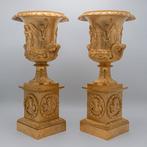 Empire medici vazen, verguld brons, Ophalen of Verzenden