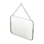 Haceka Vintage spiegel 40x30cm, Verzenden, Nieuw, Chroom, Toilet