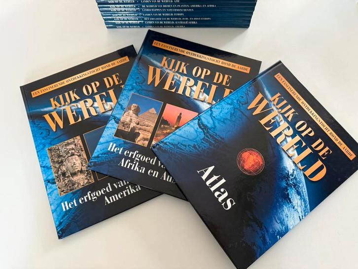 Kijk op de Wereld - Complete Serie (15 Boeken), Boeken, Atlassen en Landkaarten, Nieuw, Overige typen, Wereld, 2000 tot heden