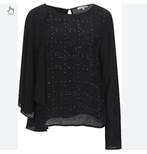 Patrizia Pepe viscose blouse IT42-NL36 NIEUW met kaartjes, Verzenden, Zwart, Nieuw, Patrizia Pepe