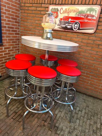 FIFTIES SIXTIES AMERIKAANSE BARKRUKKEN BEL AIR BAR TAFEL  beschikbaar voor biedingen
