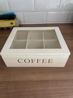Riverdale Koffiebox met 6 vakken, Minder dan 50 cm, Glas, Minder dan 50 cm, Ophalen of Verzenden
