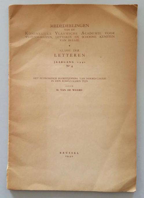 Het econ. bloeitijdperk v. Noord-Gallië i.d Romeinschen Tijd, Boeken, Geschiedenis | Wereld, Gelezen, Europa, 14e eeuw of eerder