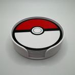 Pokébal onderzetters met houder, hittebestendig, Pokemon, Ophalen of Verzenden, Nieuw, Glas of Kopje