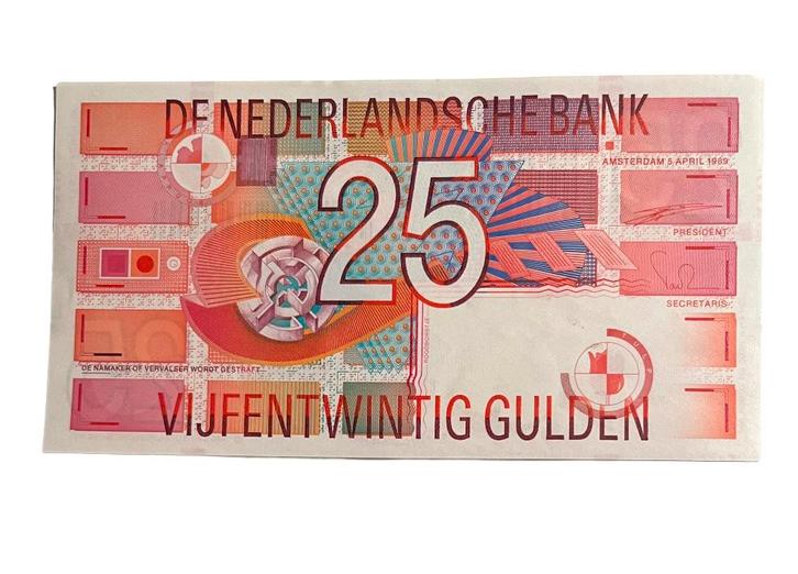 25 gulden 1989 bankbiljet, Postzegels en Munten, Bankbiljetten | Nederland, 25 gulden, Verzenden