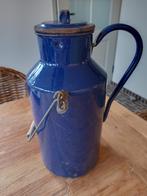 oude grote emaille blauwe kan, Antiek en Kunst, Antiek | Emaille, Ophalen of Verzenden