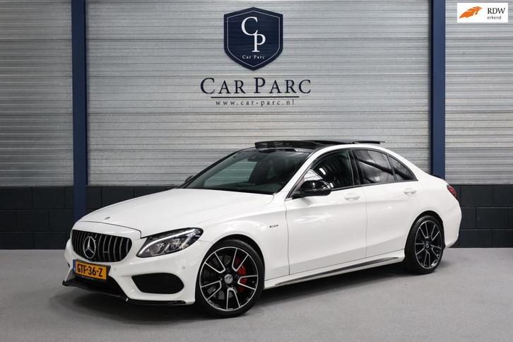 Mercedes-Benz C-klasse 450 / 43 AMG 4MATIC LED/PANORAMADAK/L, Auto's, Mercedes-Benz, Bedrijf, Te koop, C-Klasse, 4x4, ABS, Achteruitrijcamera