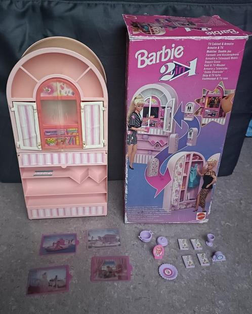 Vintage Barbie 2 in 1 van 1993, Verzamelen, Poppen, Gebruikt, Pop, Ophalen of Verzenden