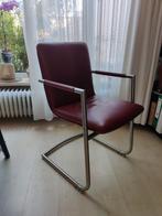 Eetkamerstoelen luxe leer 4x Zwart 2x Rood IN EEN KOOP!, Huis en Inrichting, Stoelen, Ophalen, Leer, Zo goed als nieuw, Vijf, Zes of meer stoelen