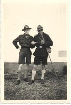 Twee Padvinder s - Scouting * oude kleine foto, Ophalen of Verzenden, 1940 tot 1960, Ongelopen
