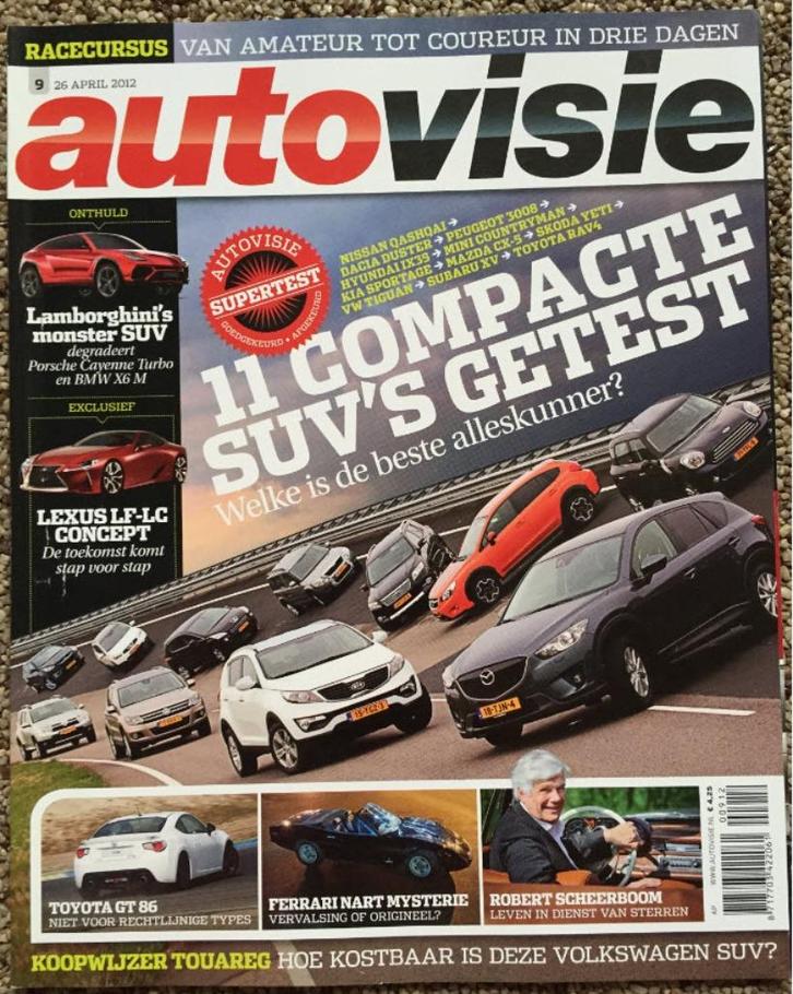AutoVisie Toyota GT86, VW Touareg, Dacia Duster, Skoda Yeti, Boeken, Auto's | Folders en Tijdschriften, Zo goed als nieuw, Algemeen