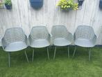 Kuipstoel Webbing Groen - Set van 4, Ophalen, Gebruikt