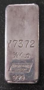 Zeer zeldzaam baartje van 1/2 kilo zilver ENGELHARD, Postzegels en Munten, Edelmetalen en Baren, Ophalen of Verzenden, Zilver