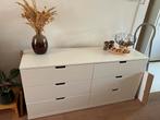 IKEA Nordli Witte Ladekast, Huis en Inrichting, Ophalen, Kunststof, 100 tot 150 cm, Zo goed als nieuw