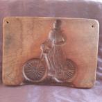 Bakker Banketbakker: Antieke Speculaasplank met Rijwiel, Antiek en Kunst, Verzenden