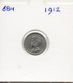 WILHELMINA DUBBELTJE 1912 ZILVER, Postzegels en Munten, Munten | Nederland, Zilver, Ophalen of Verzenden, 10 cent, Koningin Wilhelmina