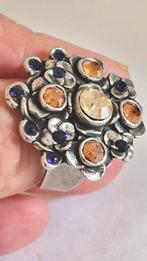 Prachtige verzilveren ring., Ophalen of Verzenden, Zo goed als nieuw, Zilver, Dame