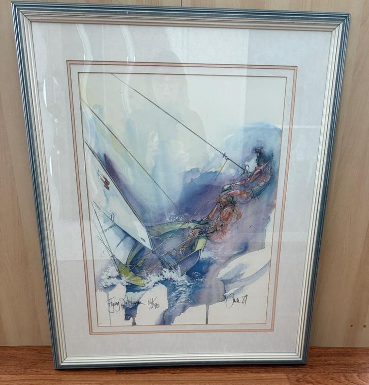 Ortho Owen "Flying Dutchman" litho (16/90), Antiek en Kunst, Kunst | Schilderijen | Modern, Ophalen